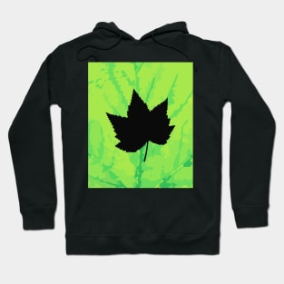 Maple leaf silhouette - Wood sign - The Five Elements Abstract  Symbol Hoodie